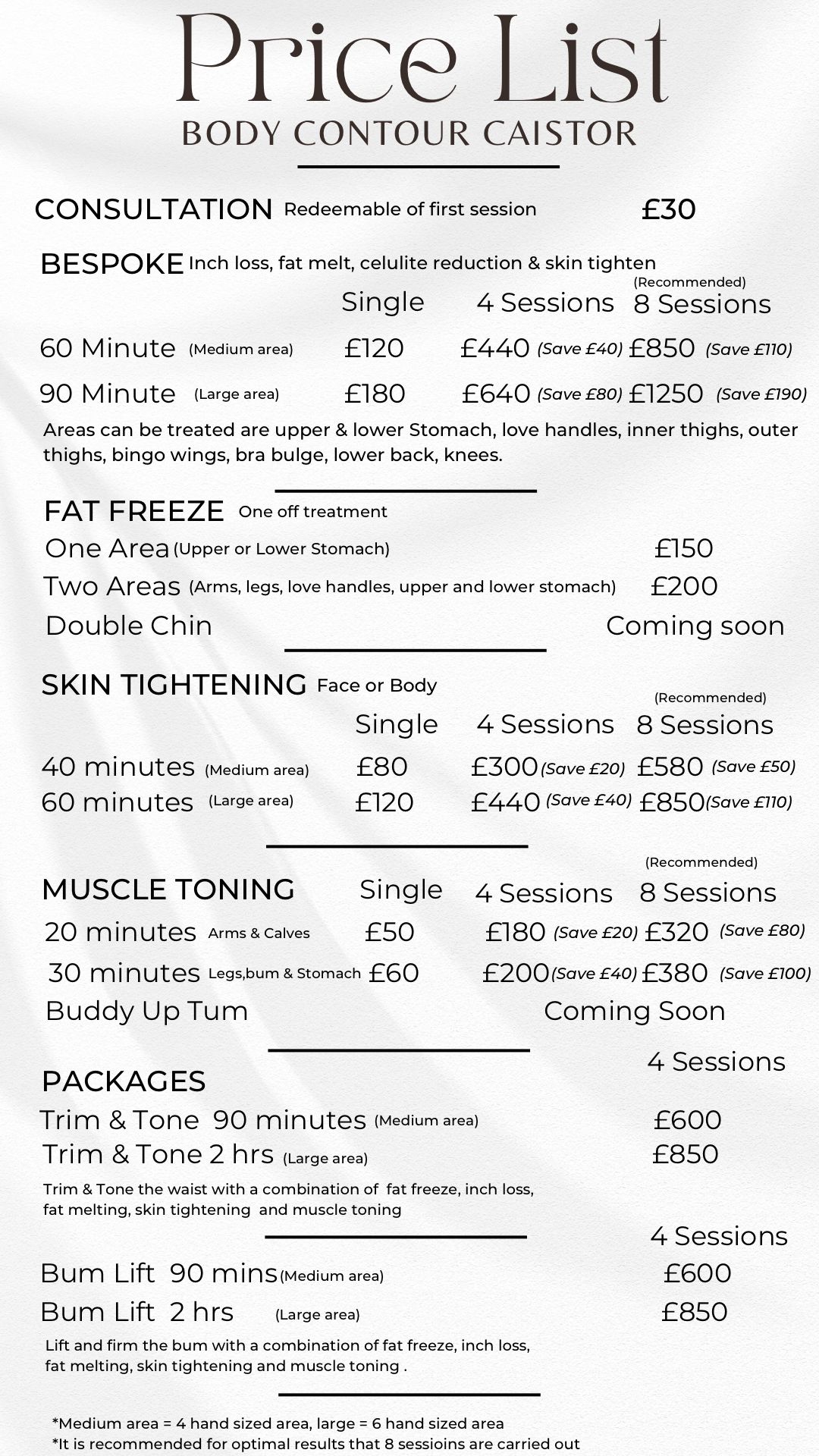 Bespoke Treatment